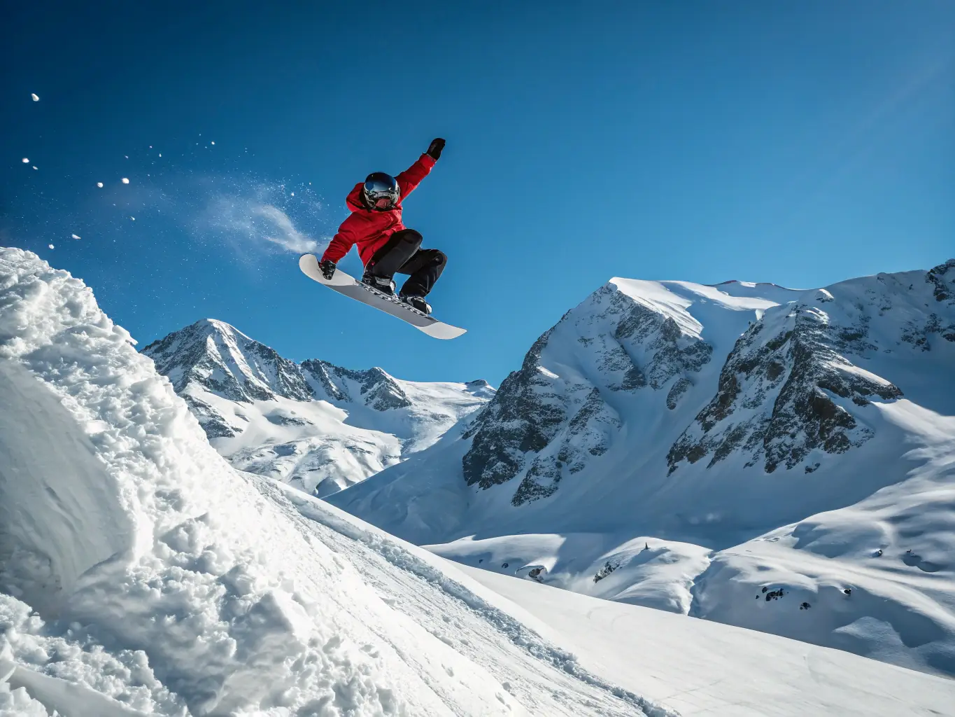 A snowboarder executing a smooth turn on the slope at Warmwell Snowsports Centre, showcasing the thrill and excitement of snowboarding.